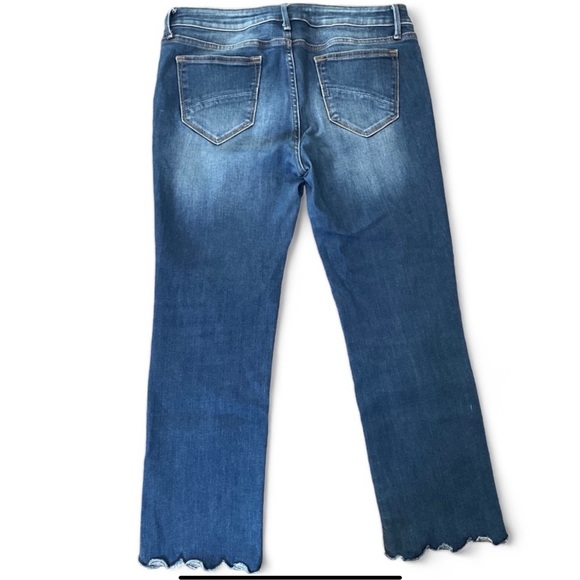 SUNDANCE Driftwood Candace Scalloped Cropped Jeans Sz 28/Size 6. - Picture 4 of 6